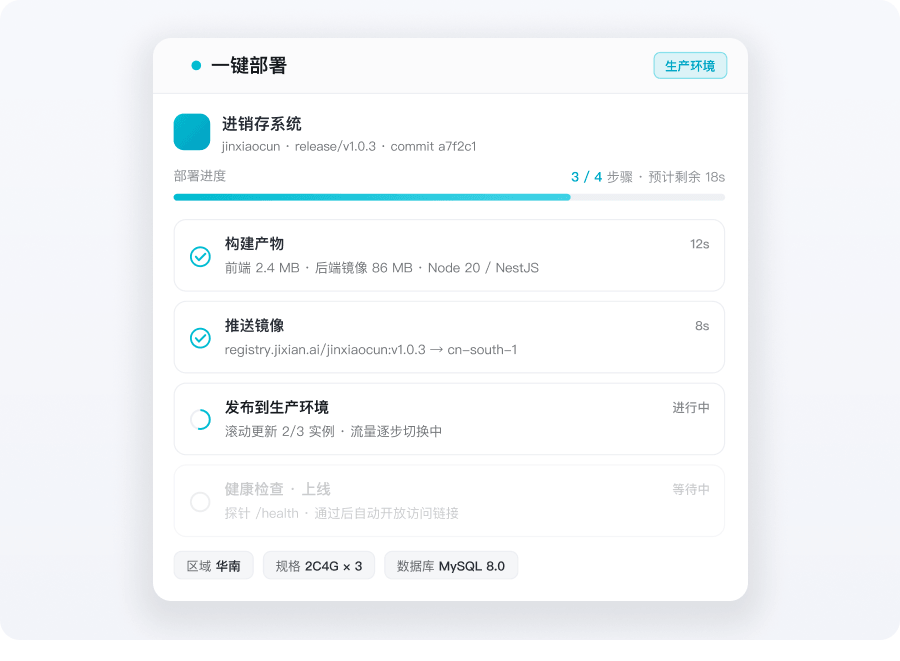 即先 AI Coding 低门槛体验与平台集成